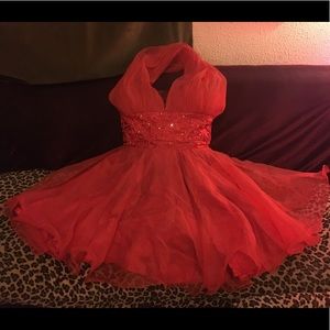 Fabulous 50’s style Red Ballroom Pinup Dress 14